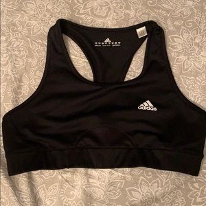 Black adidas sports bra